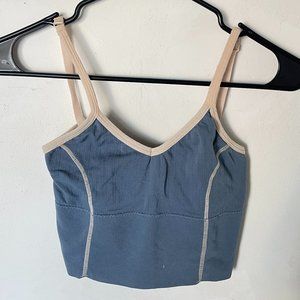 Women's Blue Crop Top  - Size XS